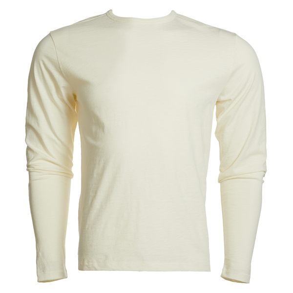 Basic White Long Sleeve Fitted T Shirt