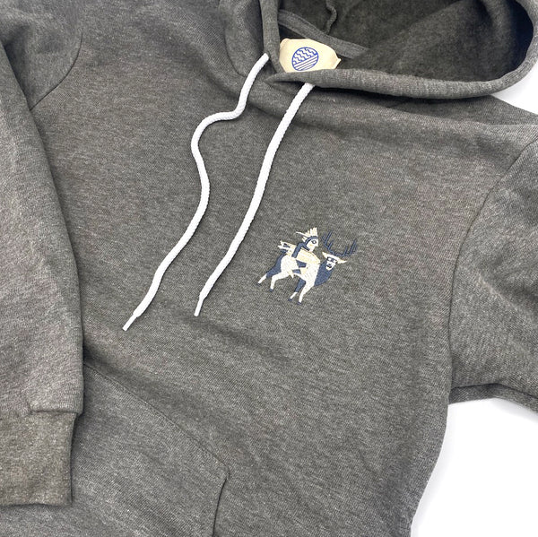 NATIVE PULL OVER HOODIE - Heather Grey