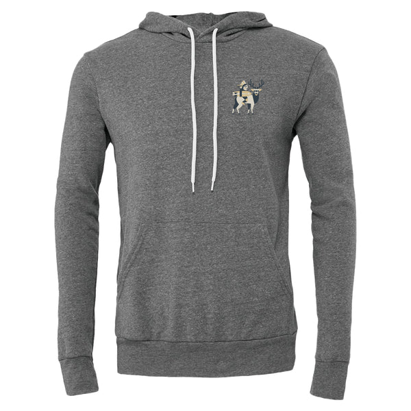 NATIVE PULL OVER HOODIE - Heather Grey