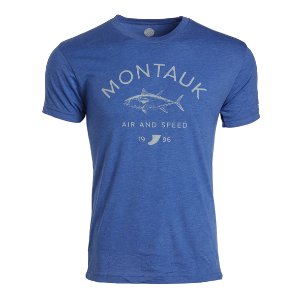 MONTAUK TUNA T-SHIRT - Royal Blue Heather