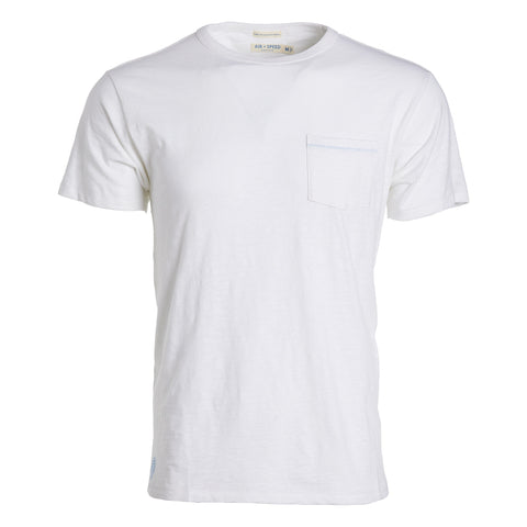 Plain white shop pocket tee